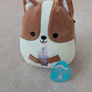 Squishmallows Tan and White Dog Plush
